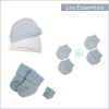 Ensemble préma bonnet + moufles + chaussettes