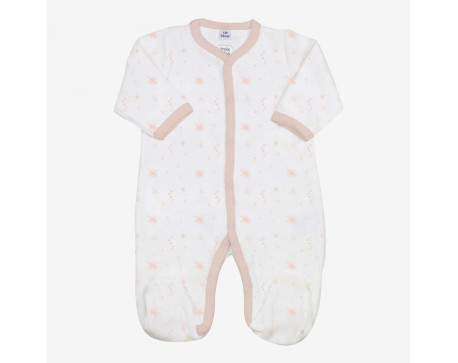 Pyjama velours prématuré - Etoile Rose