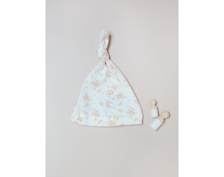 Bonnet prématuré - Fleuri - 100% coton biologique
