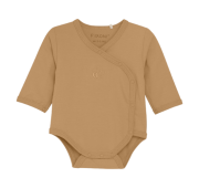 Body prématuré en coton bio - Uni camel