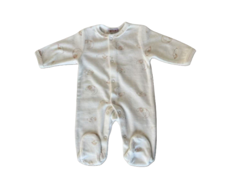 Pyjama prématuré velours – Moutons sur la lune