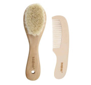Brosse et Peigne en Bois Haakaa