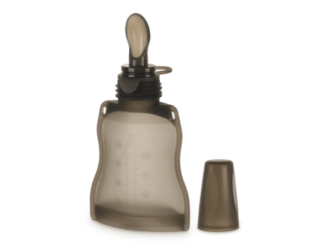 Pochette de Conservation Silicone avec Cuillère Haakaa – Pratique et Réutilisable pour Bébé – 130ml