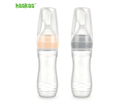 Cuillère Doseuse Haakaa – Silicone 120ml – Alimentaire Pratique pour Bébé – DME