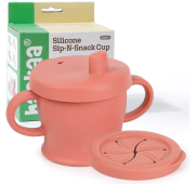 Gobelet Silicone Bébé Haakaa 250ml – Sip-N-Snack 2-en-1