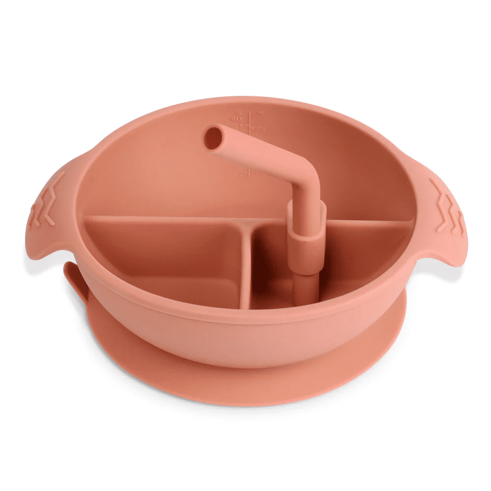 Bol Bébé 3 En 1 Avec Ventouse & Paille - 360 Ml - Couvercle & Poignée - Alimentation Tout-petits