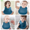 Bavoir Bébé Haakaa – Silicone alimentaire avec poche récupératrice