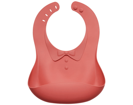 Bavoir Bébé Haakaa – Silicone alimentaire avec poche récupératrice
