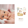 Faire‑part naissance prématurée – Douce arrivée personnalisée
