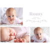 Faire‑part naissance prématurée avec 3 photos