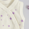 Body prématuré spécial couveuse en coton bio – Purple Stars