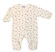Pyjama prématuré velours – Cerises