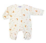 Pyjama prématuré velours – Lune & Étoiles
