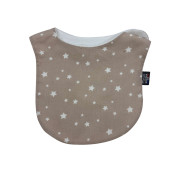 Bavoir nourrisson 0-6 mois en coton éponge OEKO-TEX – Fabrication française - Rose Pale Etoile