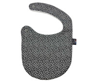 Bavoir nourrisson 0-6 mois en coton éponge OEKO-TEX – Fabrication française - Pétale gris