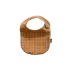 Coffret naissance – 1 bavoir + 4 lingettes lavables Carreaux Camel