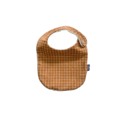 Bavoir nourrisson 0-6 mois en coton éponge OEKO-TEX – Fabrication française - Carreaux Camel