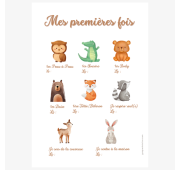Cadeau naissance bébé prématuré – Affiche Mes Premières Fois
