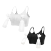 lot soutien gorge allaitement double téterelles noir et beige mains libres tire lait