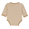 body bébé prématuré rayé camel