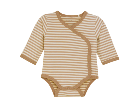 body prématuré coton bio camel