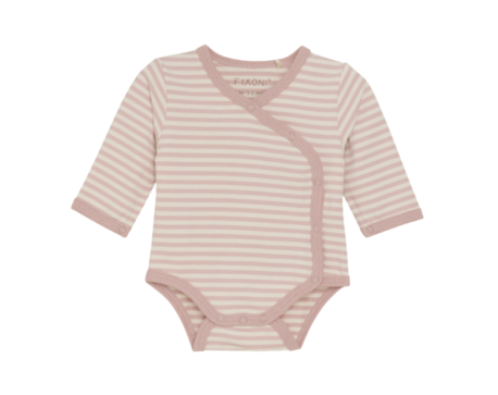 body prématuré coton bio rose