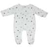 Pyjama bébé prématuré blanc à étoiles – Dors-bien naissance prématurée