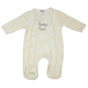 Pyjama bébé prématuré blanc en velours avec broderie Baby Love
