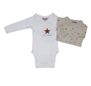 lot de body croisé prématuré coton
