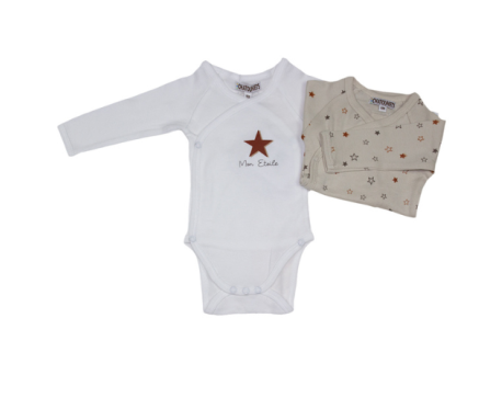 lot de body croisé prématuré coton