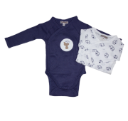 Body croisé bébé prématuré bleu marine