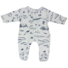 Pyjama bébé prématuré blanc avec motifs animaux marins