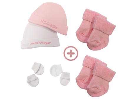 Ensemble préma bonnet + moufles + chaussettes